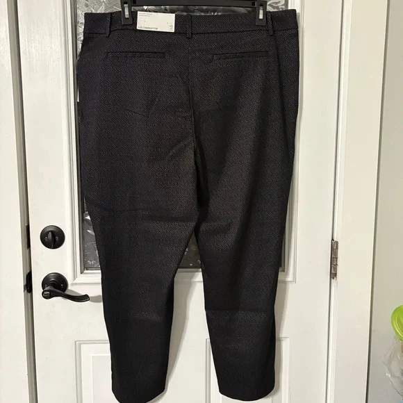 Liz Claiborne Black and White Textured Pants - Picture 3 of 5